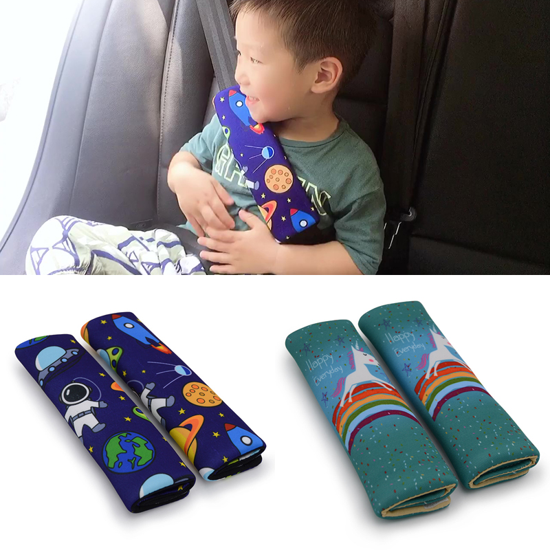 Infant Car Seat Cover - 2Pcs Cute Car Auto Safety Seat