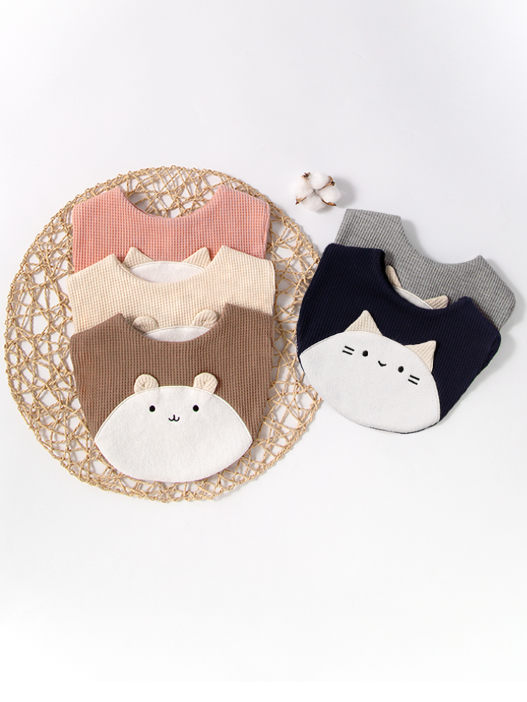 Baby Products Dropshipping - 2pcs baby bib kitten teddy bear