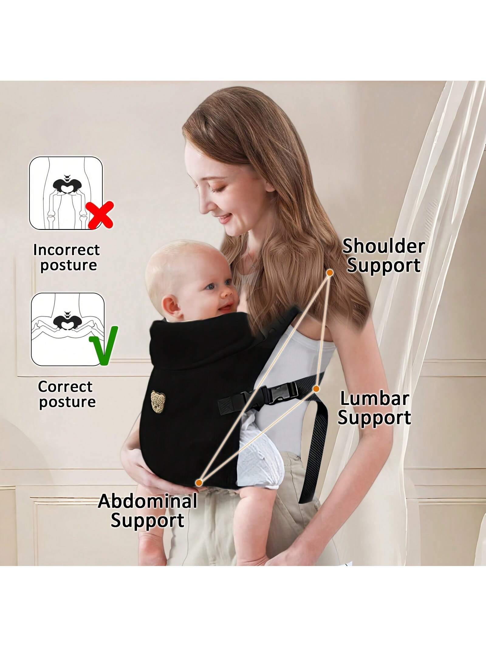1-Piece Ergonomic Multifunctio - огляд і ціна Ergonomic Baby Carrier