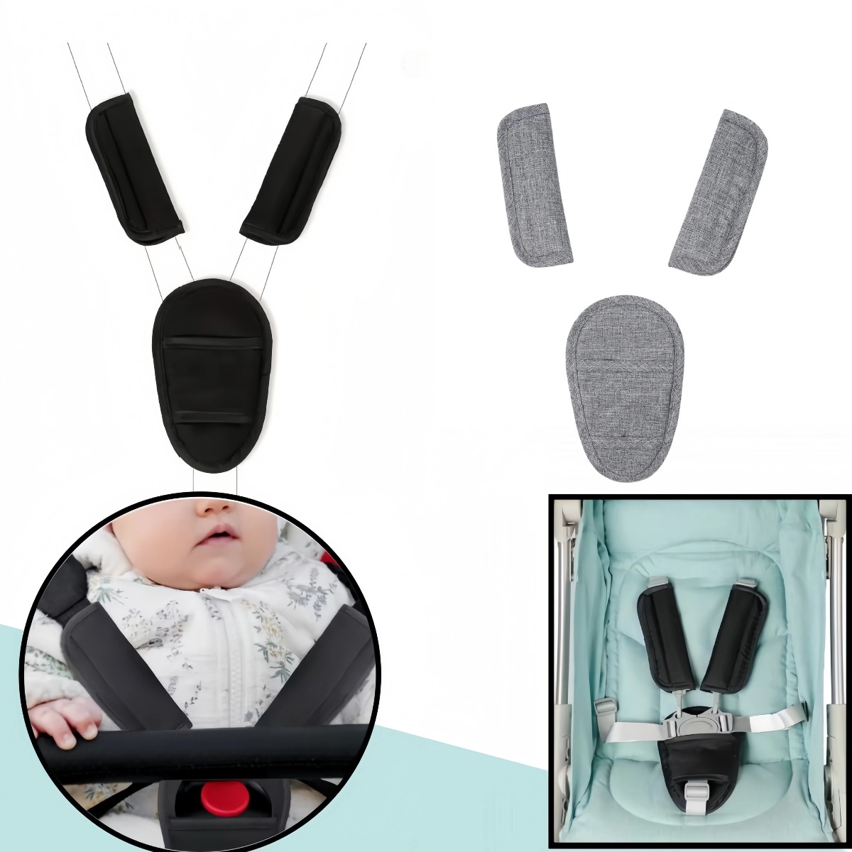Baby Car Seat Belt Pads Univer - огляд і ціна Infant Car Seat Cover