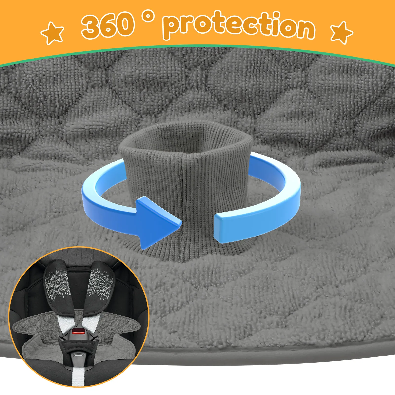 2 Pcs Baby Piddle Pad Polyeste - огляд і ціна Infant Car Seat Cover