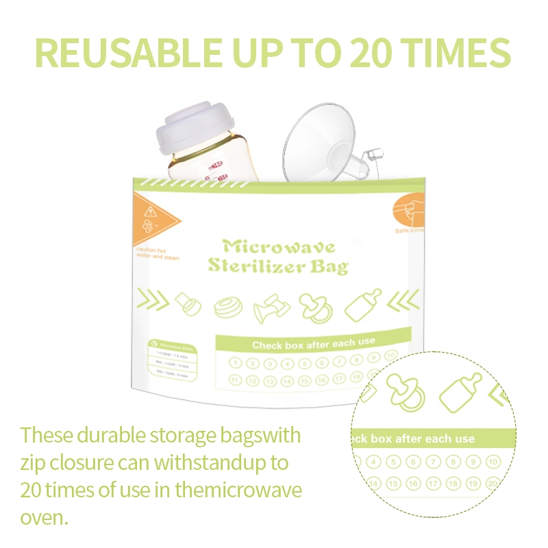 10Pcs Reusable BPA Free Microw - огляд і ціна Zwitsal Baby Products