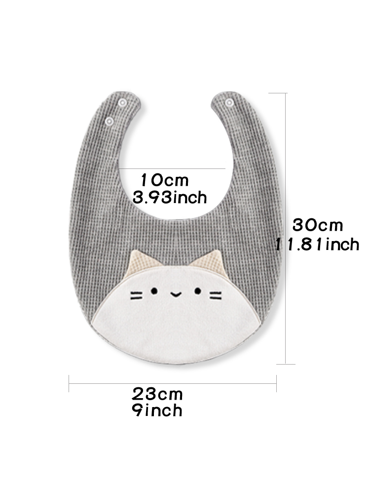 2pcs baby bib kitten teddy bea - огляд і ціна Baby Products Dropshipping