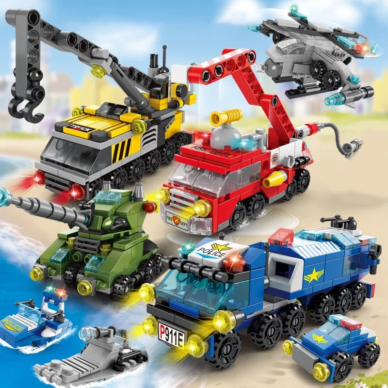 City Fire Car Building Blocks  - огляд і ціна Lego Set City